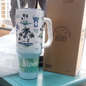 Disney Stitch Blue and Green Tumbler